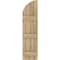Ekena Millwork Americraft 4-Board (3 Batten) Wood Joined Board-n-Batten Shutters w/ Arch Top, ARW401BQ414X77UNH, PR ARW401BQ414X77UNH - alternate 5